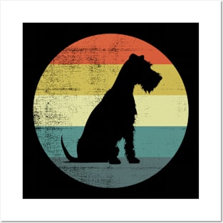 Retro Style Vintage Design Welsh Terrier Dog Posters and Art